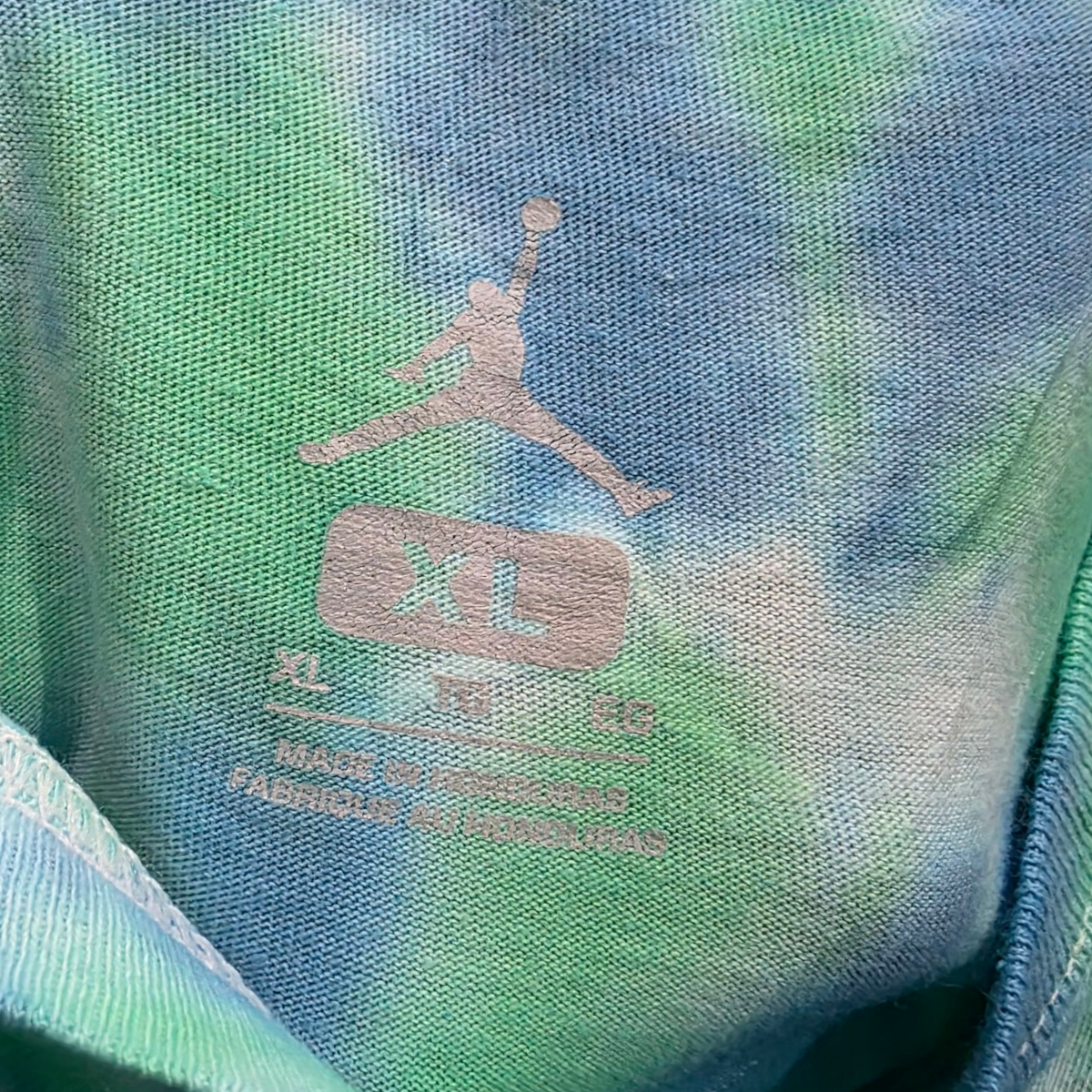 Playera Jordan Xgrande Xl Verde Azul Usada