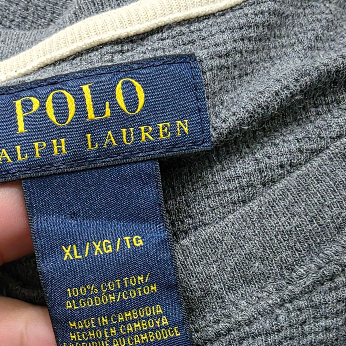 Playera Ralph Lauren Xgrande Xl Gris