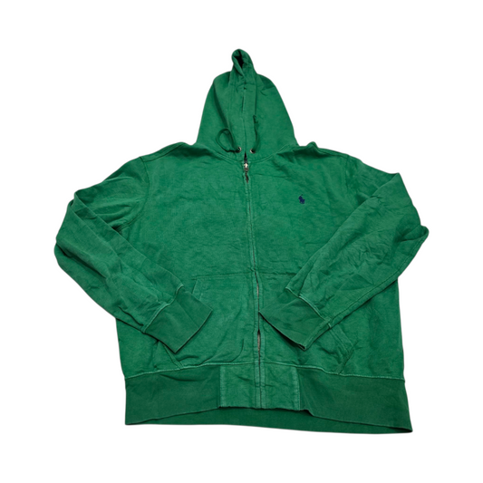 Sudadera Ralph Lauren Grande L Verde Deslavado Pony Azul