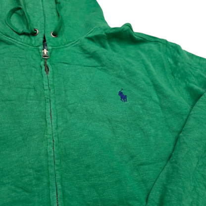 Sudadera Ralph Lauren Grande L Verde Deslavado Pony Azul