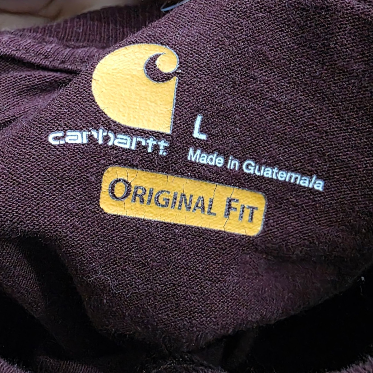 Playera Manga Larga Carhartt Grande L Vino