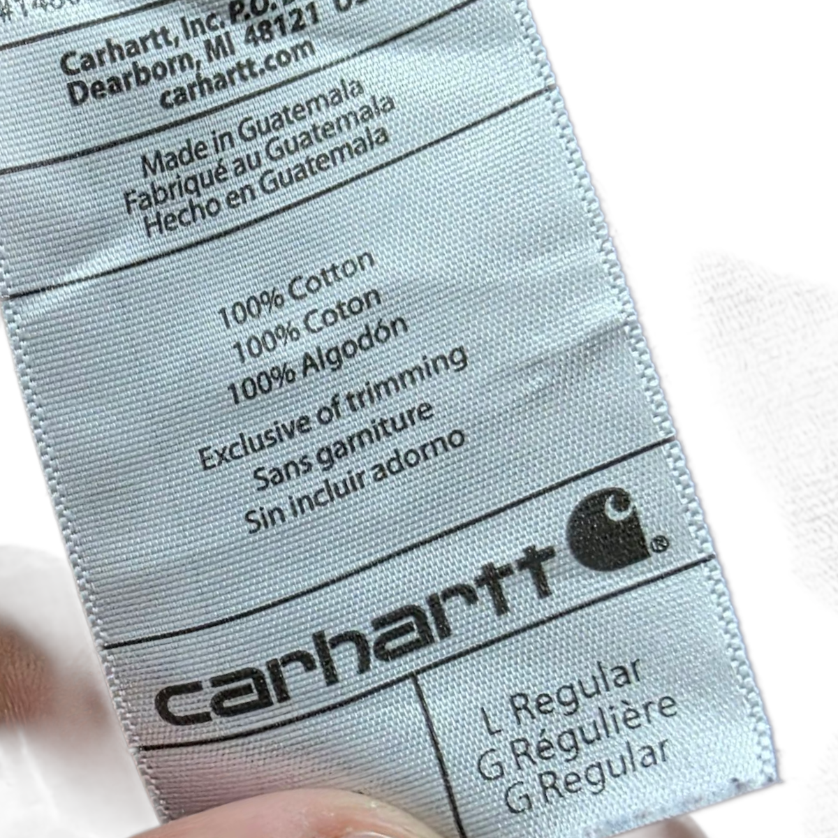 Playera Manga Larga Carhartt Grande L Vino