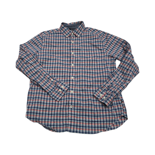 Camisa Nautica Mediana M Cuadro Azul Coral