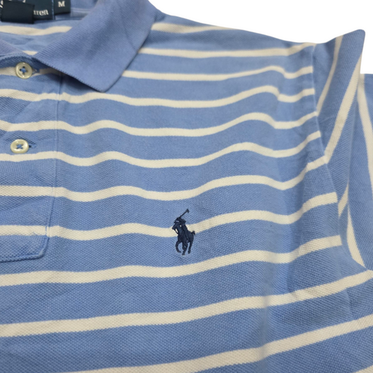 Playera Polo Ralph Lauren Mediana M Lineas Azul