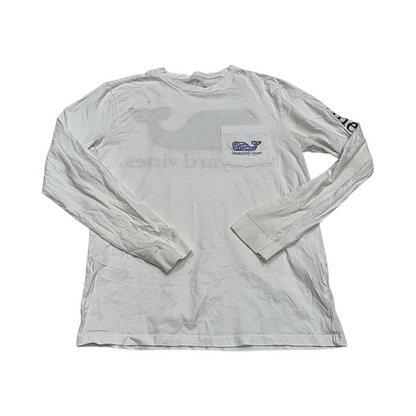 Playera Manga Larga Vineyard Vines Xchico Xs Blanca