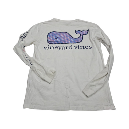 Playera Manga Larga Vineyard Vines Xchico Xs Blanca