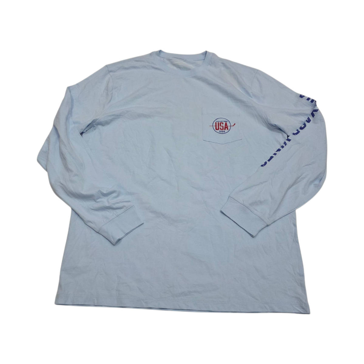Playera Manga Larga Vineyard Vines Grande L Azul