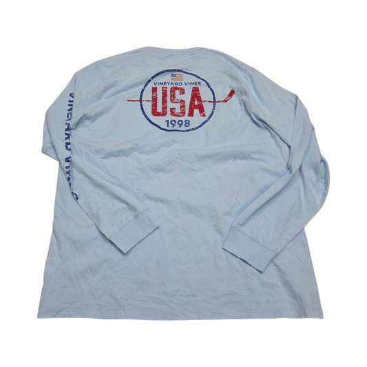Playera Manga Larga Vineyard Vines Grande L Azul