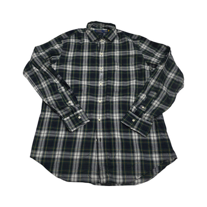 Camisa Classic Fit Ralph Lauren Grande L Cuadro Verde Azul