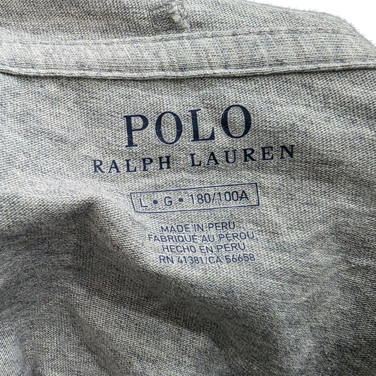 Playera Con Gorro Ralph Lauren Grande L Gris Claro Pony Gris