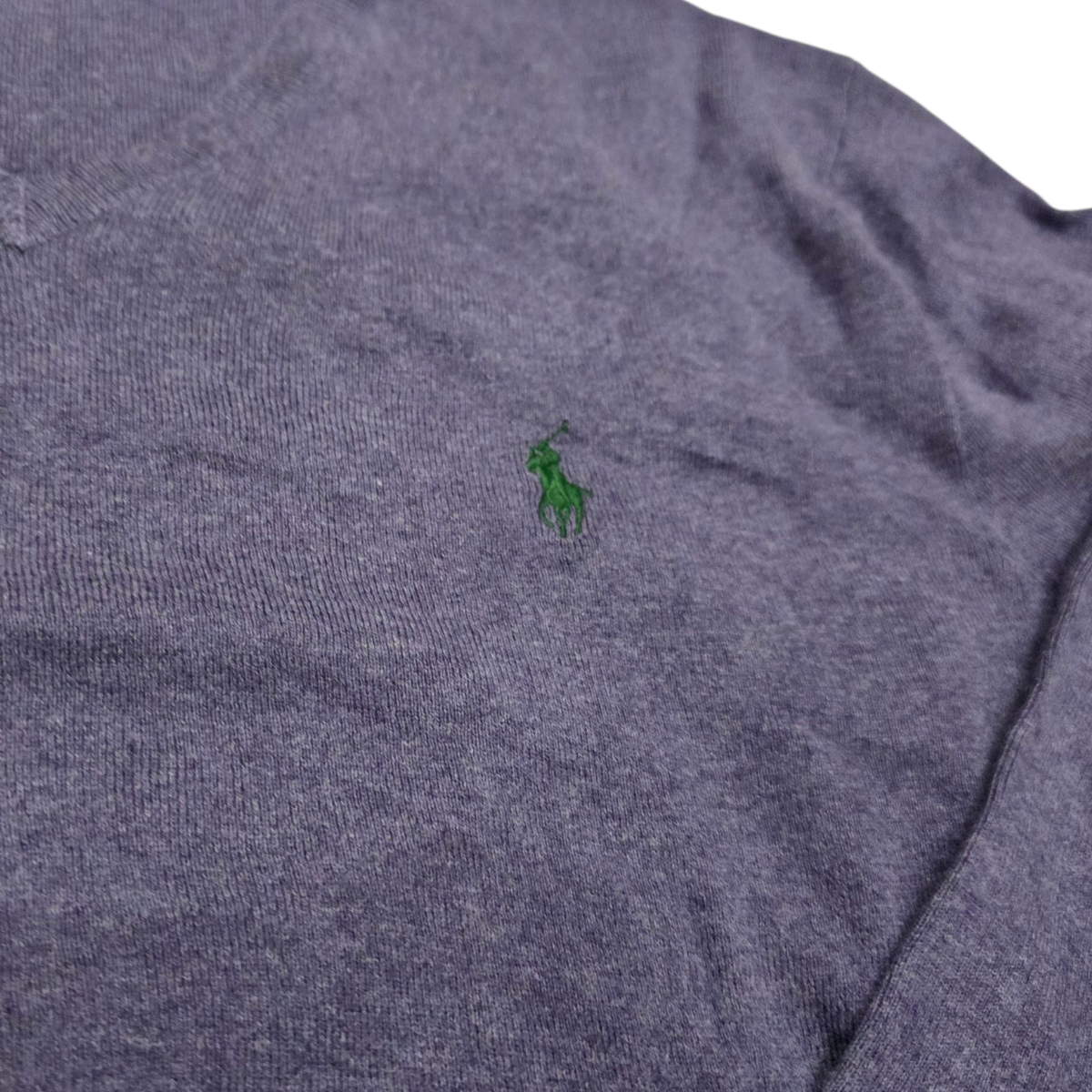 Sueter Ralph Lauren Grande L Morado Pony Verde