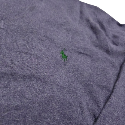 Sueter Ralph Lauren Grande L Morado Pony Verde