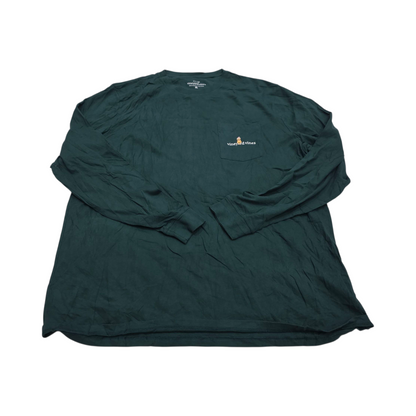 Playera Manga Larga Vineyard Vines Xgrande Xl Verde Navidad