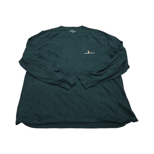 Playera Manga Larga Vineyard Vines Xgrande Xl Verde Navidad