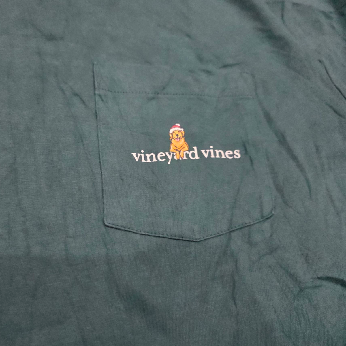 Playera Manga Larga Vineyard Vines Xgrande Xl Verde Navidad