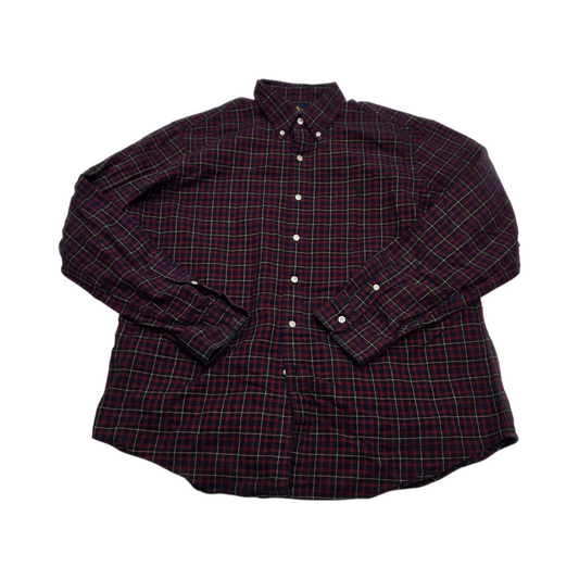 Camisa Ralph Lauren Xgrande Xl Cuadro Rojo, Verde Y Azul