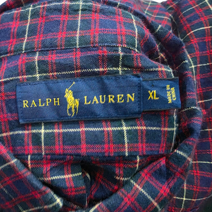 Camisa Ralph Lauren Xgrande Xl Cuadro Rojo, Verde Y Azul