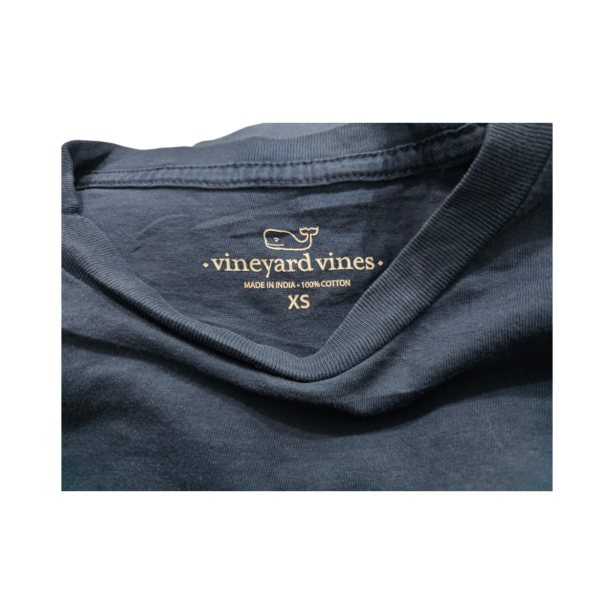 Playera M/larga Vineyard Vines Xchico Xs Azul Futb Americano