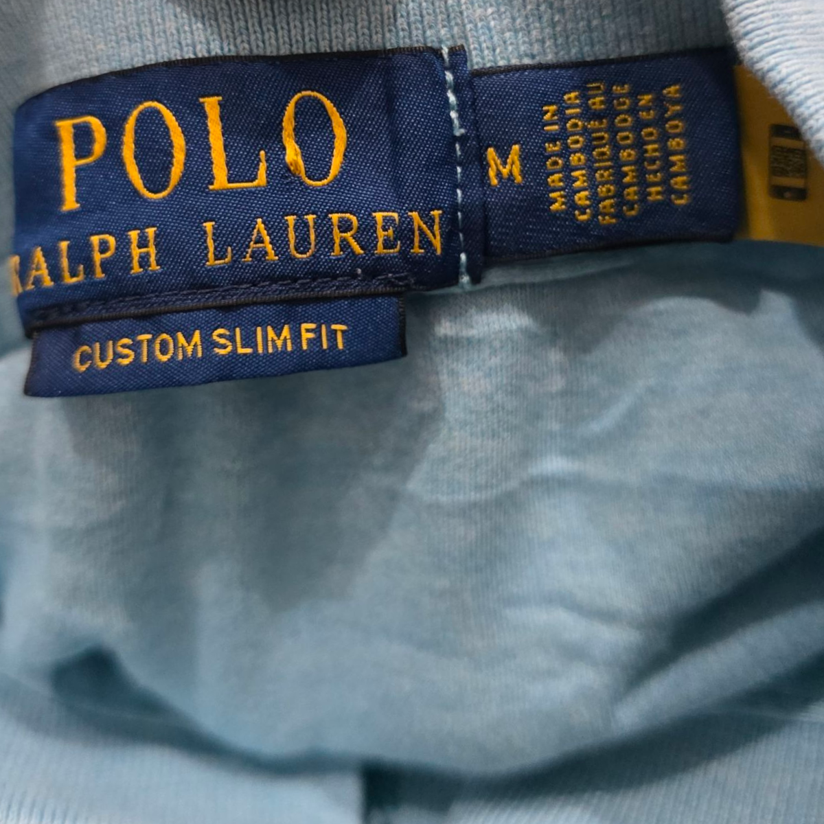 Playera Ralph Lauren Mediana Azul Agua Pony Colores Slimfit