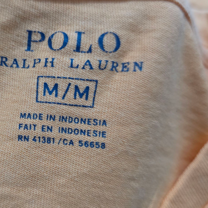 Playera Ralph Lauren Mediana M Naranja Pony Azul