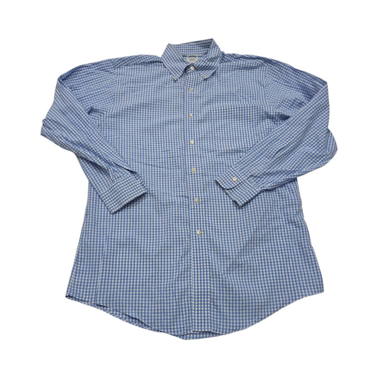 Camisa Brooks Brothers Grande L 16-32 Cuadro Azul