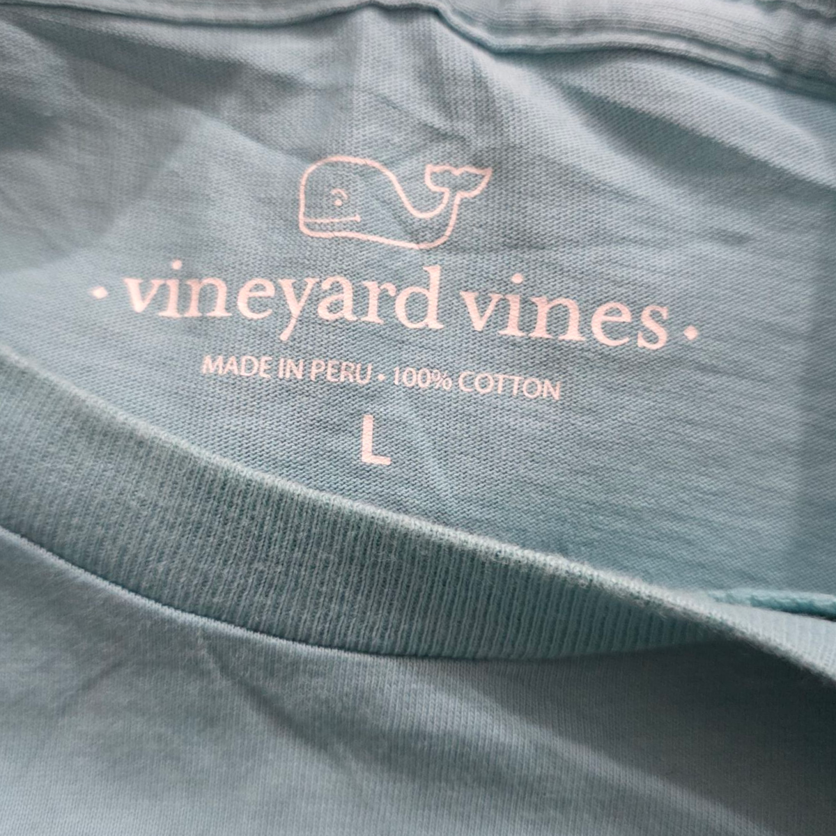 Playera Vineyard Vines Grande L Azul Claro