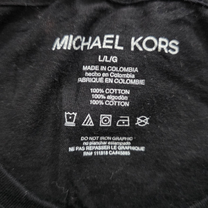 Playera Manga Larga Mihael Kors Grande L Negro
