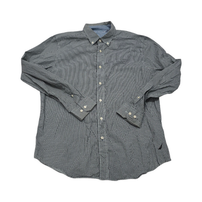 Camisa Nautica Grande L Blanca Puntos Negros