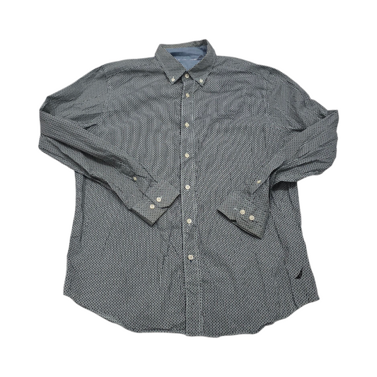 Camisa Nautica Grande L Blanca Puntos Negros