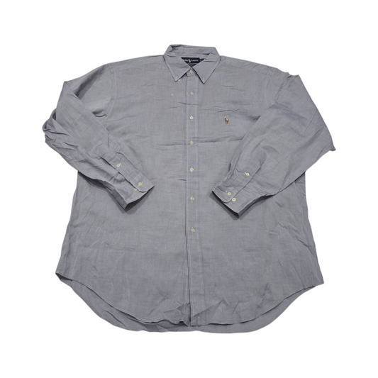 Camisa Ralph Lauren Yarmouth Xgrande Xl 17 Azul Pony Colores