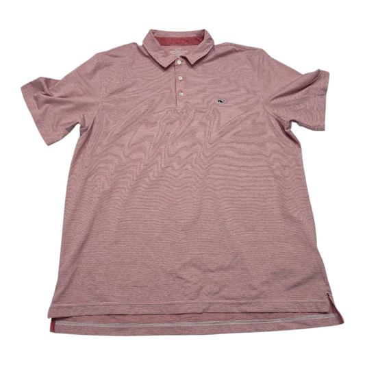 Playera Vineyard Vines Performance Xgrande Xl Rojo Lineas