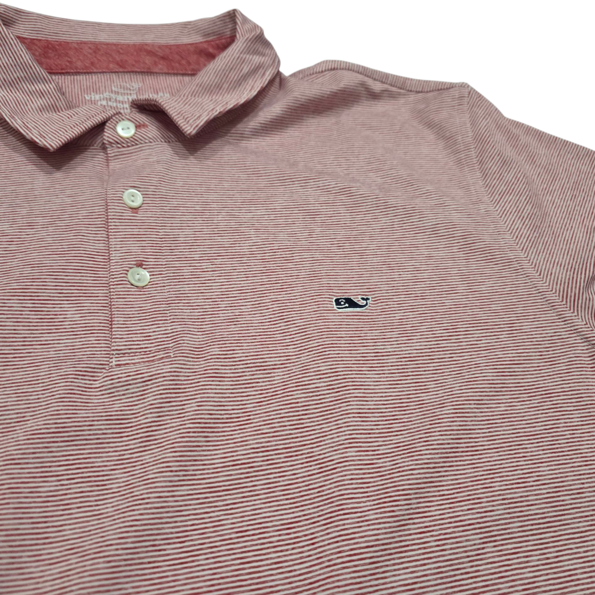 Playera Vineyard Vines Performance Xgrande Xl Rojo Lineas