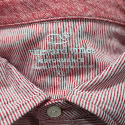 Playera Vineyard Vines Performance Xgrande Xl Rojo Lineas