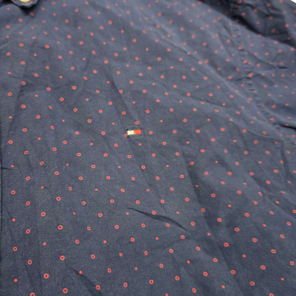Camisa Custom Fit Tommy Hilfiger Xgrande Xl Azul