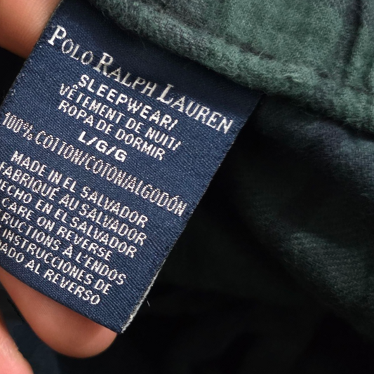 Pijama Ralph Lauren Grande L Cuadros Verde
