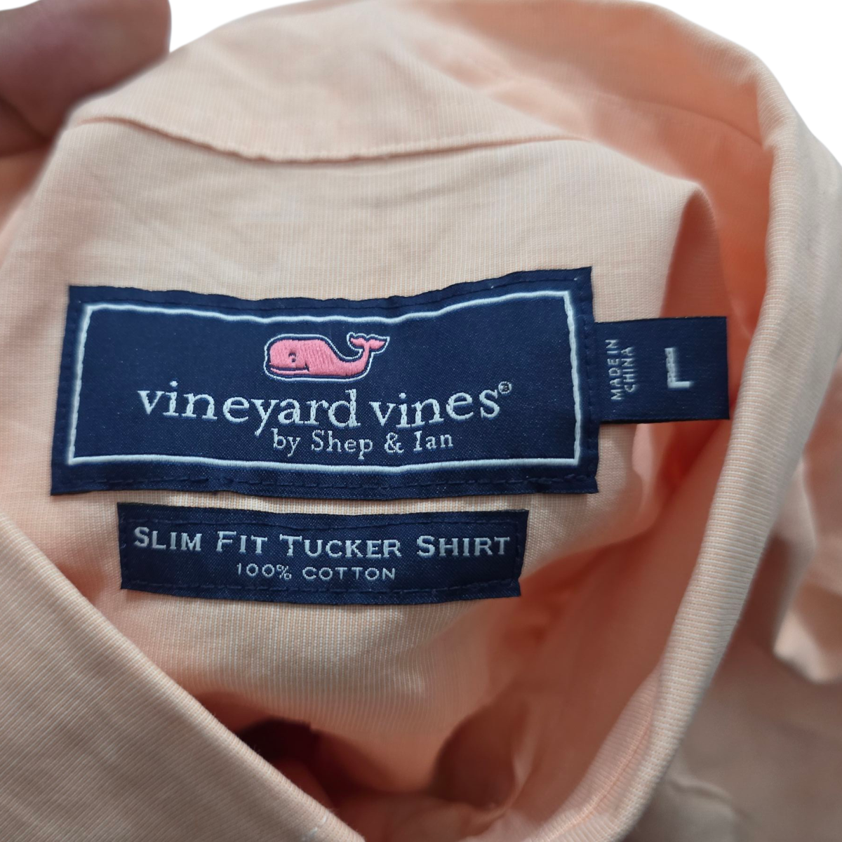 Camisa Slimfit Vineyard Vines Grande L Naranja