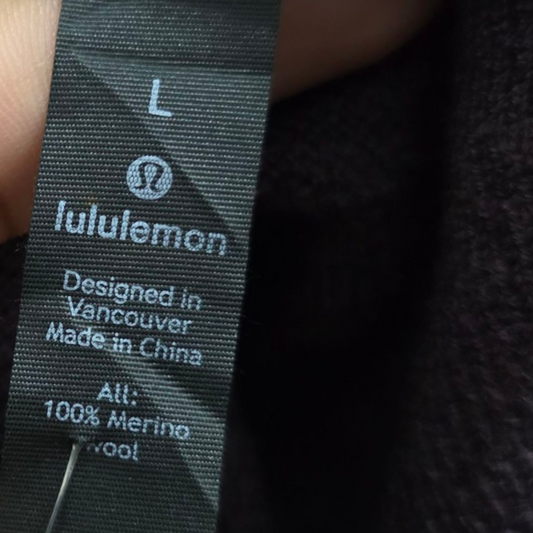 Sudadera Con Gorro Lululemon Grande L Vino