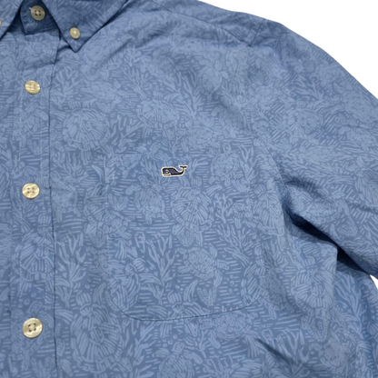 Camisa Vineyard Vines Performance Slimfit Manga Corta Azul