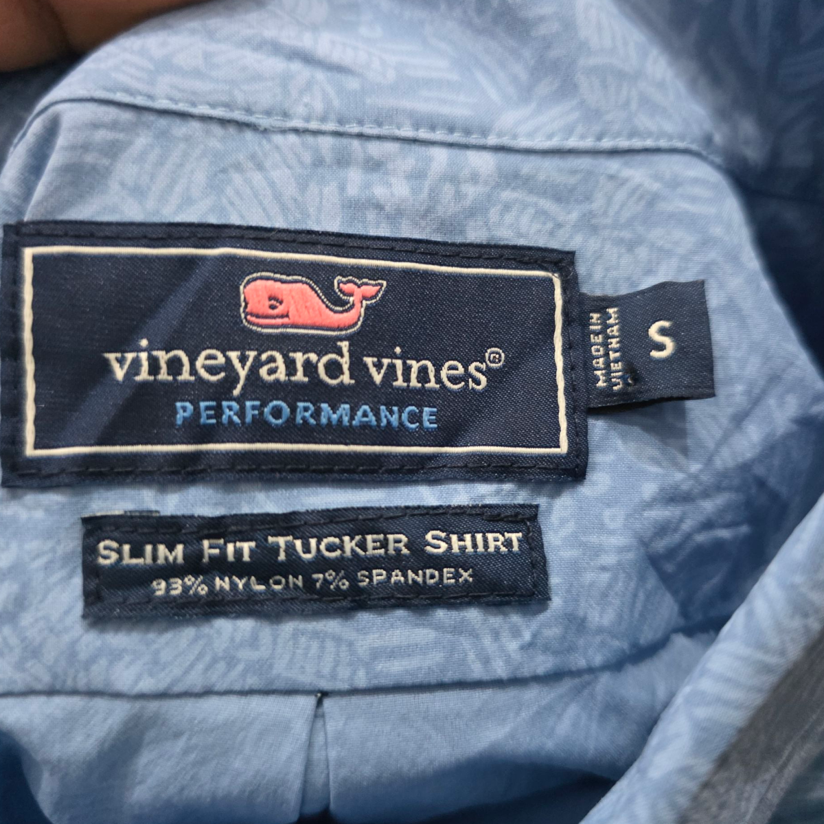 Camisa Vineyard Vines Performance Slimfit Manga Corta Azul