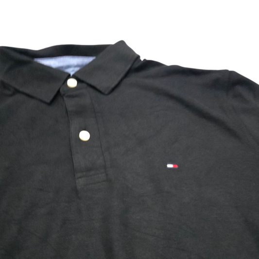 Playera Polo Tommy Hilfiger Chico S Negra