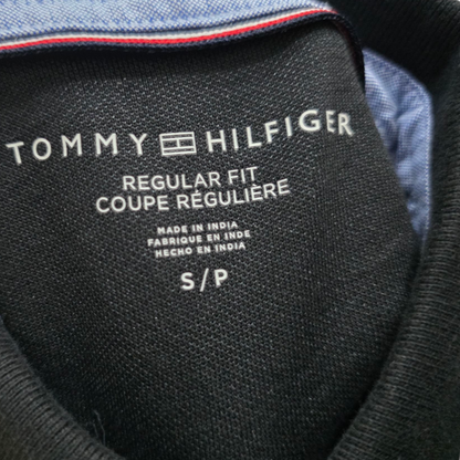 Playera Polo Tommy Hilfiger Chico S Negra