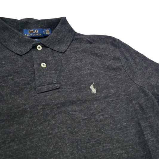 Playera Polo Ralph Lauren Chico S Gris Classic Fit