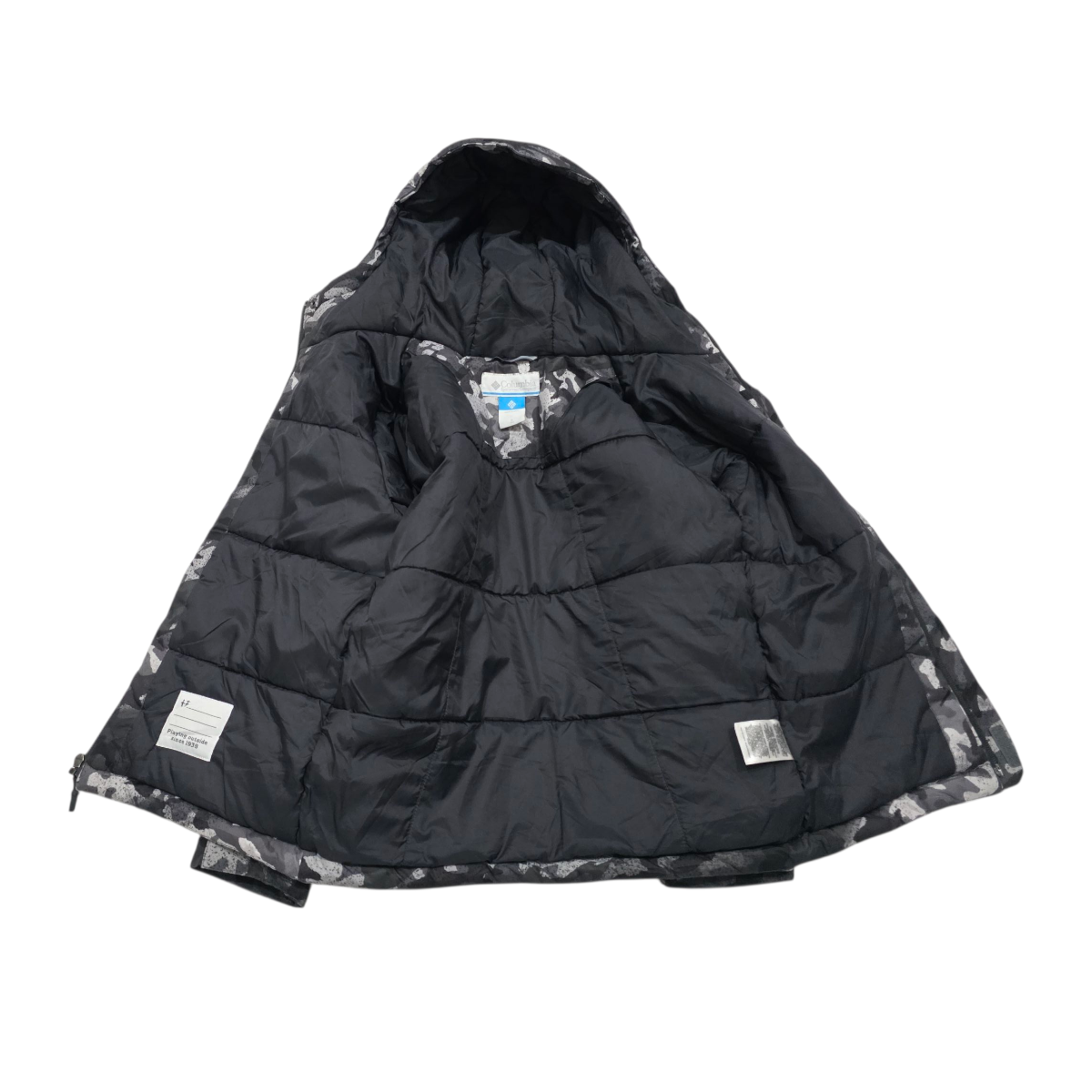Chamarra Columbia Chica S 8 Años Gris