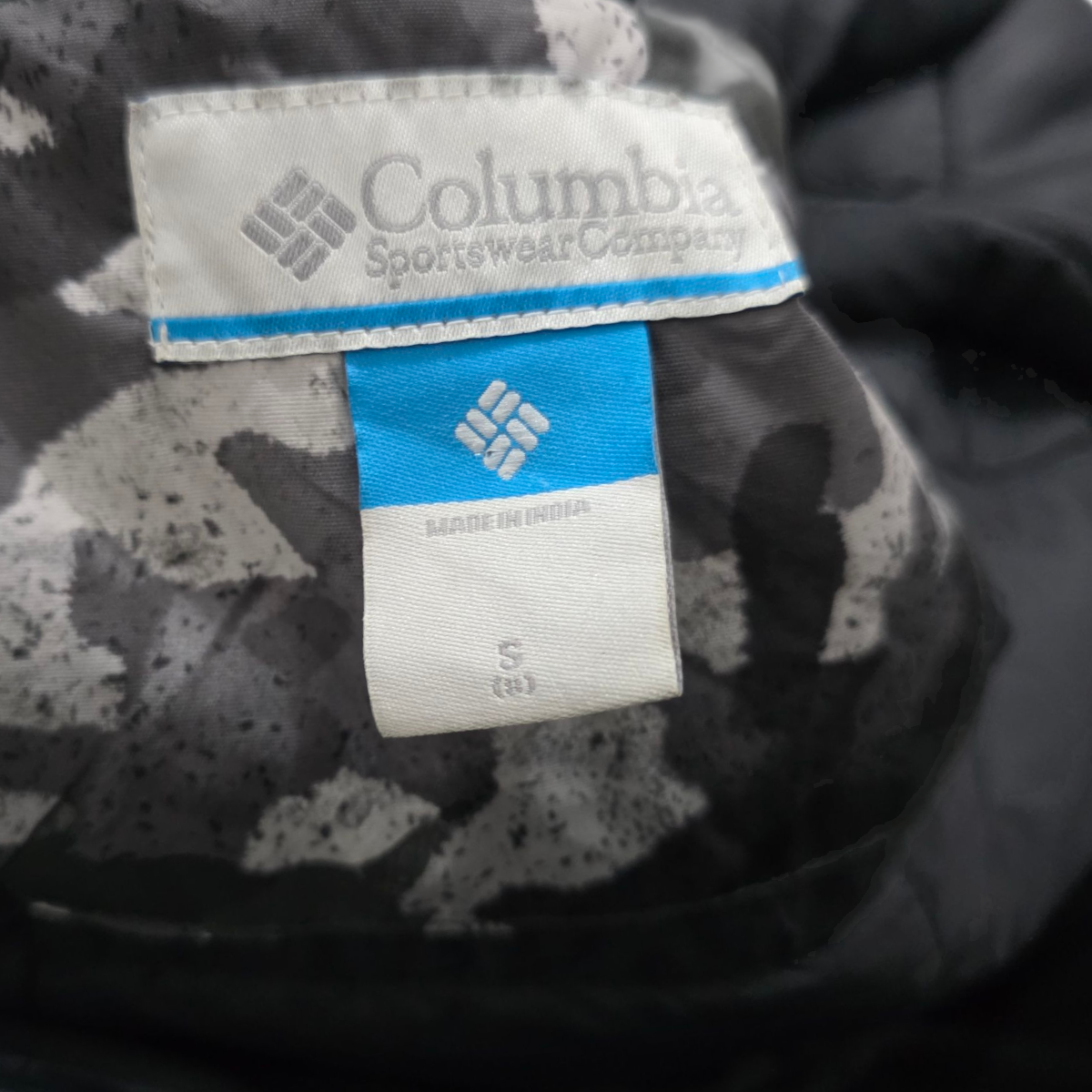 Chamarra Columbia Chica S 8 Años Gris
