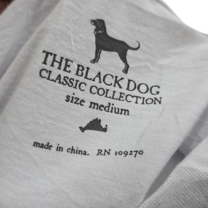 Playera Manga Larga The Black Dog Mediana M Blanco