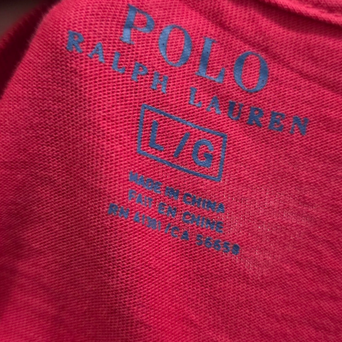 Playera Ralph Lauren Grande L Coral Oscuro Pony Azul