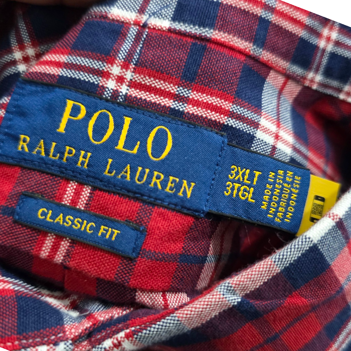 Camisa Ralph Lauren Classic Fit 3xl Cuadro Rojo Blanco