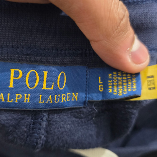 Pants Jogger Ralph Lauren Grande L Azul Pony Rojo