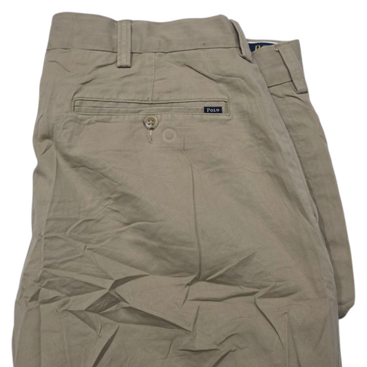 Pantalon Ralph Lauren 36x34 Recto Cafe Claro