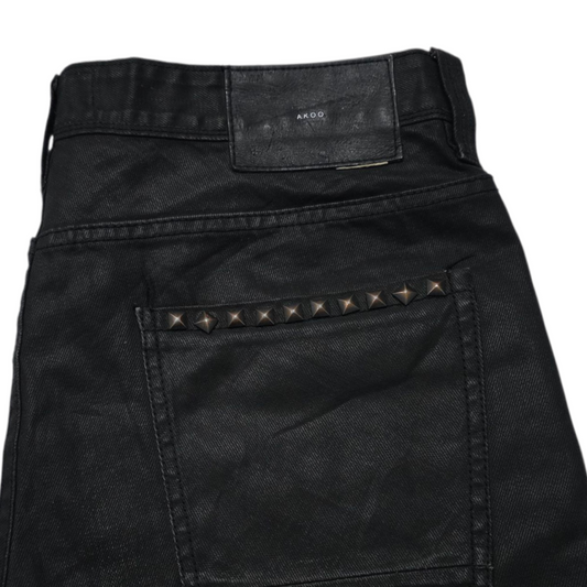 Pantalon Akoo Brand 36 Negro Cera